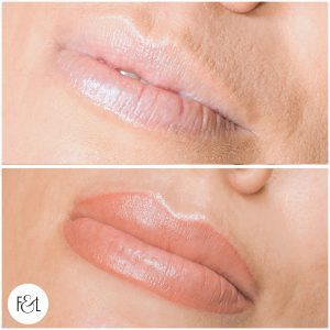 Lip Blush Tattoo - Before and After